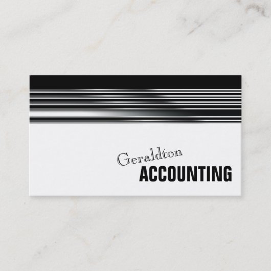 Professional Accountant Simple Metal Visitekaartje (Voorkant)