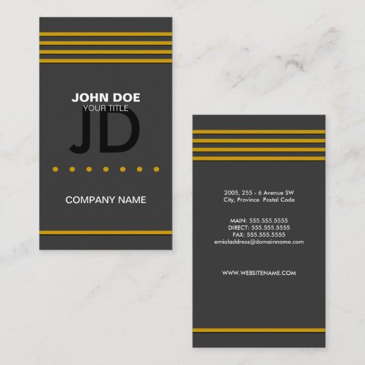 Professional / Advocaat Visitekaartje (Voorkant / Achterkant)