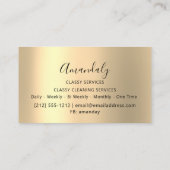 Professional Affiliate Marketing Holographic Gold Visitekaartje (Achterkant)