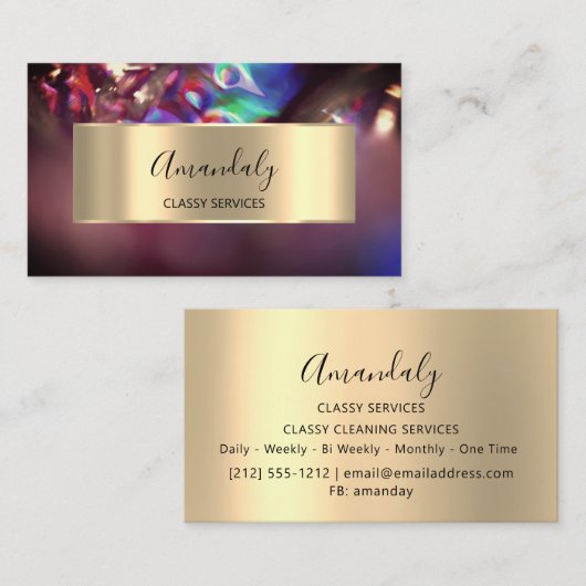 Professional Affiliate Marketing Holographic Roky Visitekaartje (Voorkant / Achterkant)