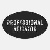 PROFESSIONAL AGITATOR  OVALE STICKER (Voorkant)