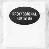 PROFESSIONAL AGITATOR  OVALE STICKER (Tas)