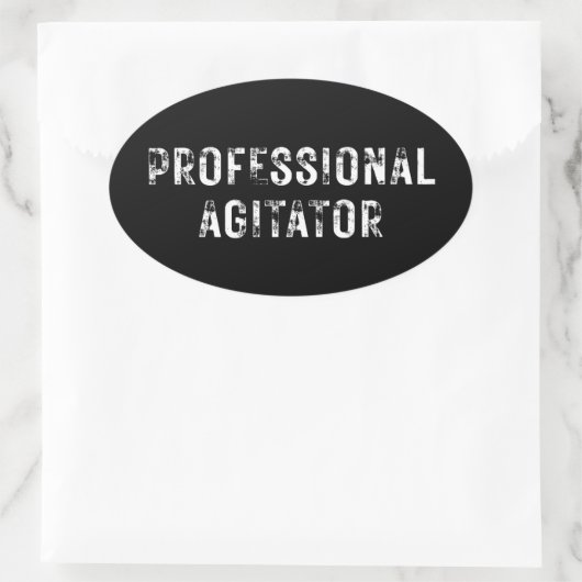 PROFESSIONAL AGITATOR OVALE STICKER (Tas)