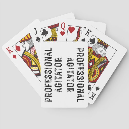 PROFESSIONAL AGITATOR  POKERKAARTEN (Achterkant)
