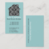 Professional Art Deco Geometric Lace Patroon Visitekaartje (Voorkant / Achterkant)