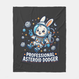 Professional Asteroid Dodger Bunny Fleece Deken