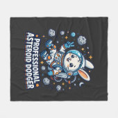 Professional Asteroid Dodger Bunny Fleece Deken (Voorkant (Horizontaal))