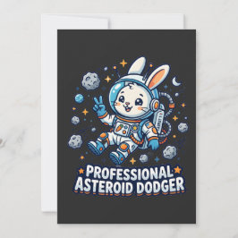 Professional Asteroid Dodger Bunny Kaart