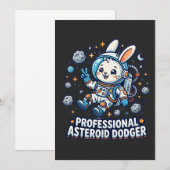 Professional Asteroid Dodger Bunny Kaart (Voorkant / Achterkant)