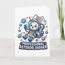 Professional Asteroid Dodger Bunny Kaart