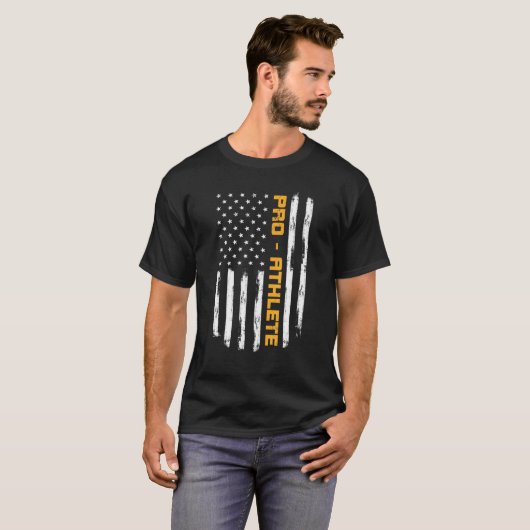 Professional Athlete Positive Carrer  Ameri T-shirt (Voorkant volledig)
