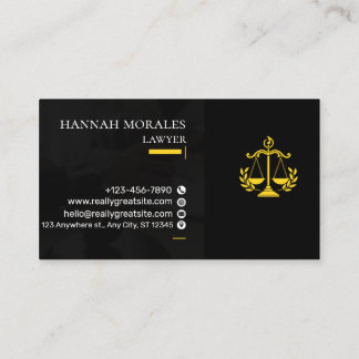 Professional Attorney Business Card | Lawyer Visitekaartje