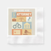 Professional Attorney Iconic Ontworpen Servetten (Voorkant)