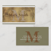 Professional Attorney Law Service Visitekaartje (Voorkant / Achterkant)