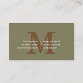 Professional Attorney Law Service Visitekaartje (Achterkant)