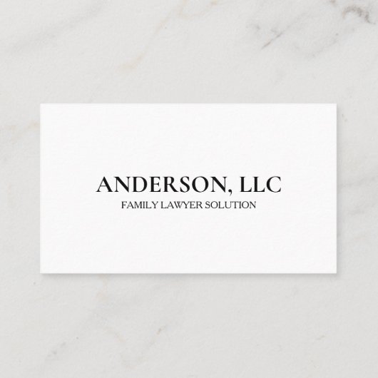 Professional Attorney op Law Black Scale Visitekaartje (Achterkant)