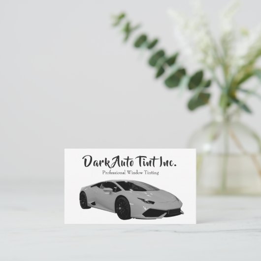 Professional Auto Window Tint Service Visitekaartje (Staand voorkant)
