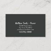 Professional Auto Window Tint Service Visitekaartje (Achterkant)