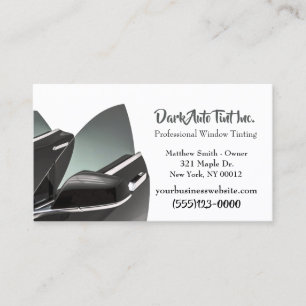 Professional Auto Window Tint Service Visitekaartje