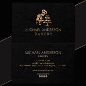 Professional Bakery Pastry Chef Black Gold         Visitekaartje