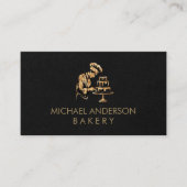 Professional Bakery Pastry Chef Black Gold         Visitekaartje (Voorkant)