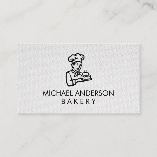 Professional Bakery Pastry Chef Visitekaartje (Voorkant)