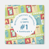 Professional Bartender Favor Award ・ Aangepast Magneet (Voorkant)