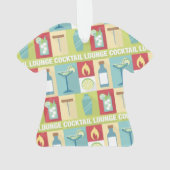 Professional-Bartender Iconic ontworpen Ornament (achterkant)