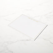 Professional Basic Name Thin Border Folie Note Kaa Folie Feestdagen Briefkaart (Gedraaid)