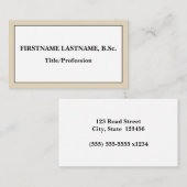 Professional, Basic Visitekaartje (Voorkant / Achterkant)