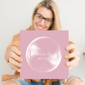 Professional Beauty Makeup Logo Bubble Vierkante Visitekaartje