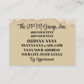 Professional Beauty Salon Nail Art Visitekaartje (Achterkant)