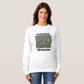 Professional Birdwatcher Sparrow Mosaic Natuur Trui (Voorkant volledig)