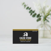 Professional Black and Gold Residential Painter Visitekaartje (Staand voorkant)