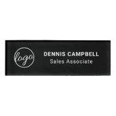 Professional Black Business Logo Naambadge (Voorkant)
