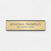 Professional Black en Gold Deurbordje (Voorkant)