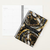 Professional Black en Gold Marble Abstract Planner (Display)