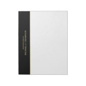 Professional Black en Gold Notitieblok (Linkerzijde)