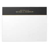 Professional Black en Gold Notitieblok (Voorkant)