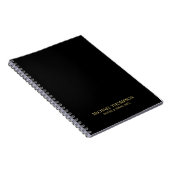 Professional Black en Gold Notitieboek (Rechterzijde)