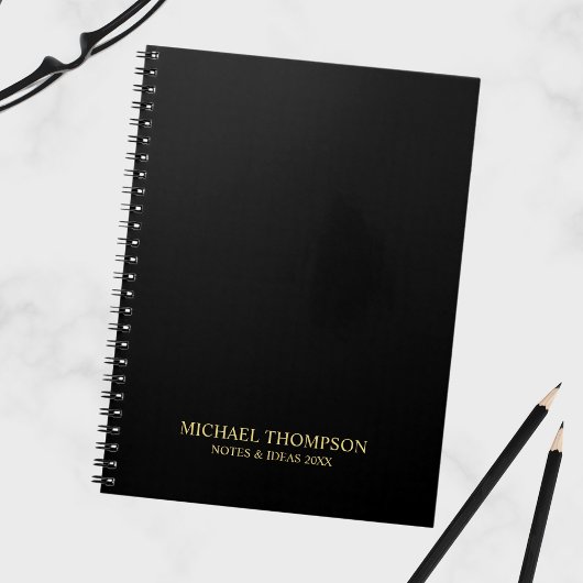 Professional Black en Gold Notitieboek