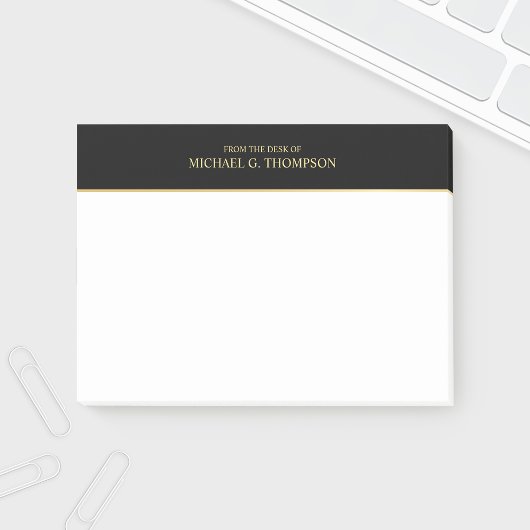 Professional Black en Gold Post-it® Notes