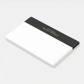 Professional Black en Gold Post-it® Notes (Schuin)
