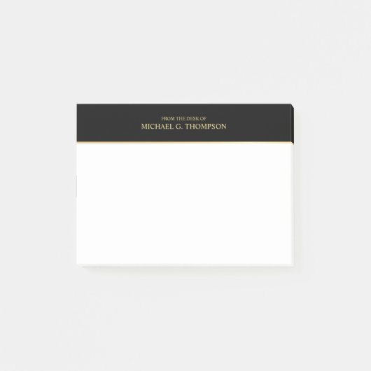 Professional Black en Gold Post-it® Notes (Voorkant)