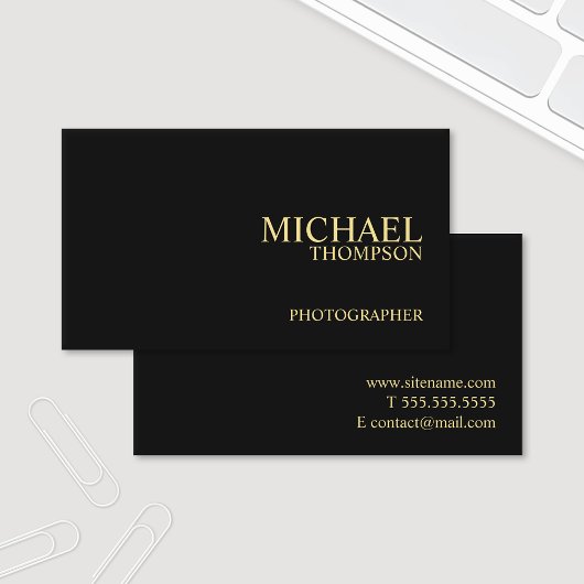 Professional Black en Gold Visitekaartje
