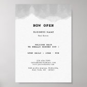 Professional Black en White Waterverf Business Poster (Voorkant)