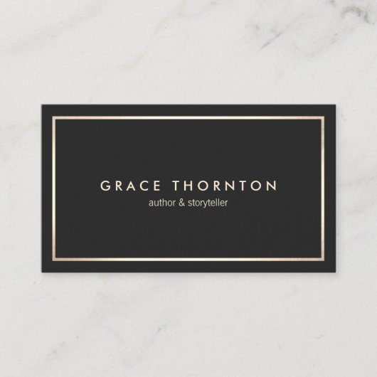 Professional Black Gold-grens Visitekaartje (Voorkant)