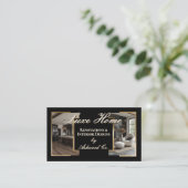Professional Black Gold Home Remodeling Contractor Visitekaartje (Staand voorkant)