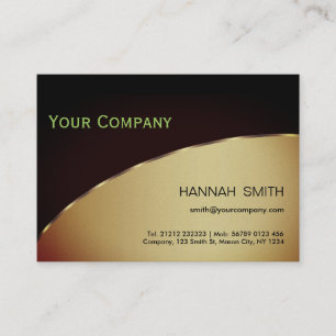Professional Black Green Metal Modern Elegant Visitekaartje