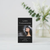 Professional Black Hair Stylist Beauty Salon-kaart Visitekaartje (Staand voorkant)